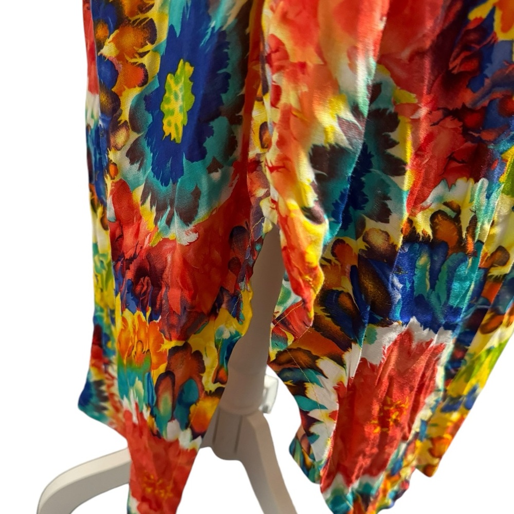 Romchard Rayon Floral Maxi Dress. O/S VGUC - Picture 3 of 9